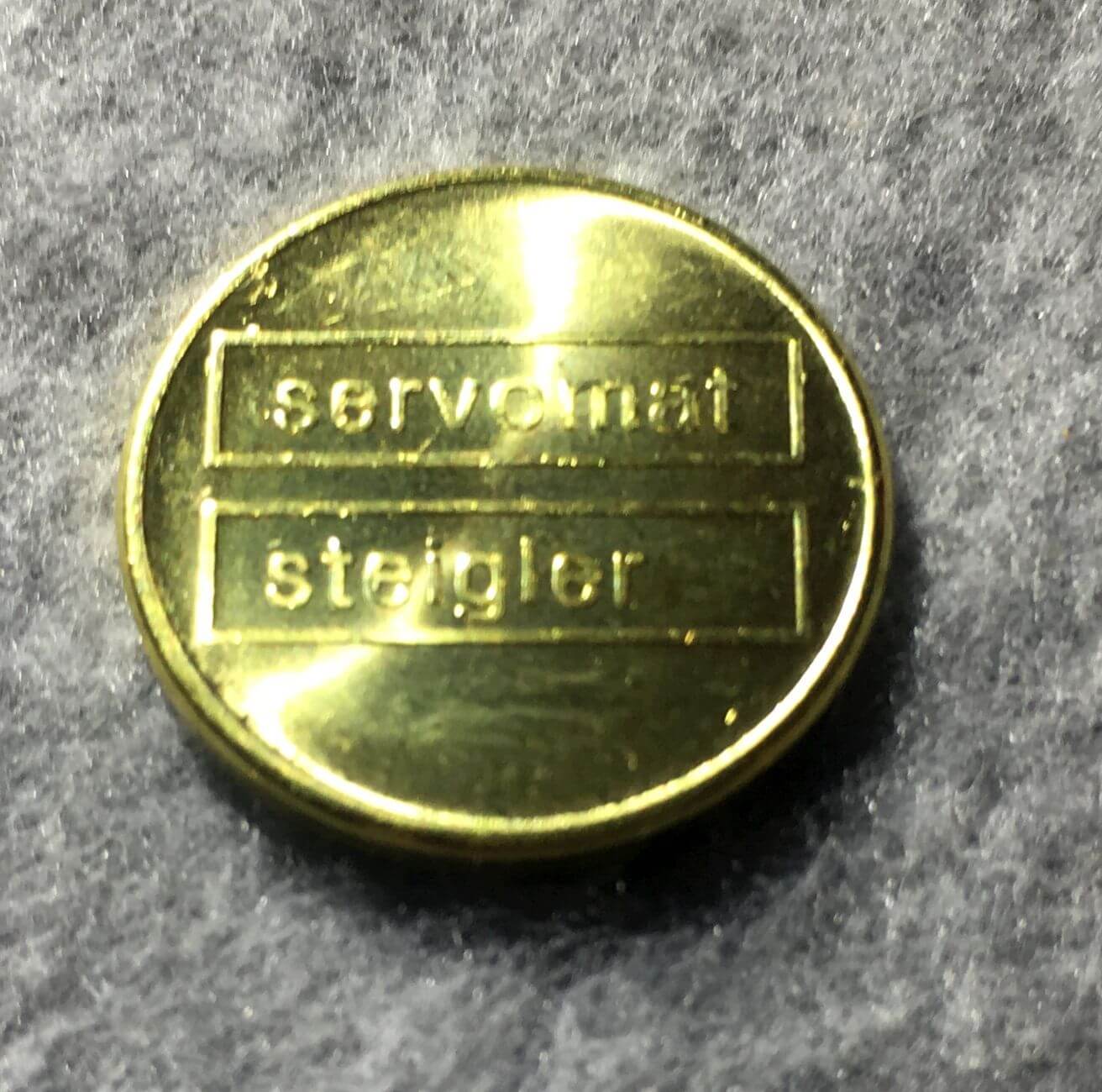 159099 Cafe Token Messing 18,5x1,5mm